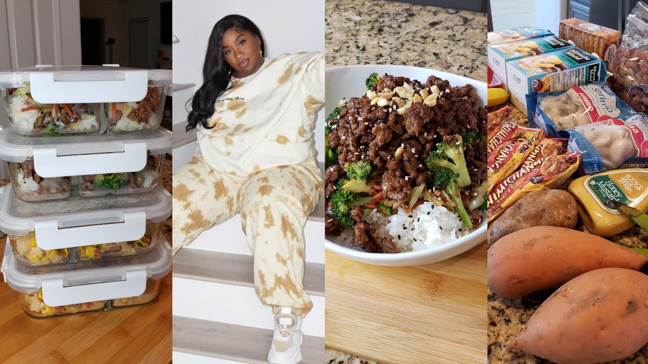 Let's GET IT ALL DONE sis!  Lunch & Dinner MEAL PREP, Cleaning, Grocery Haul + Self Care!