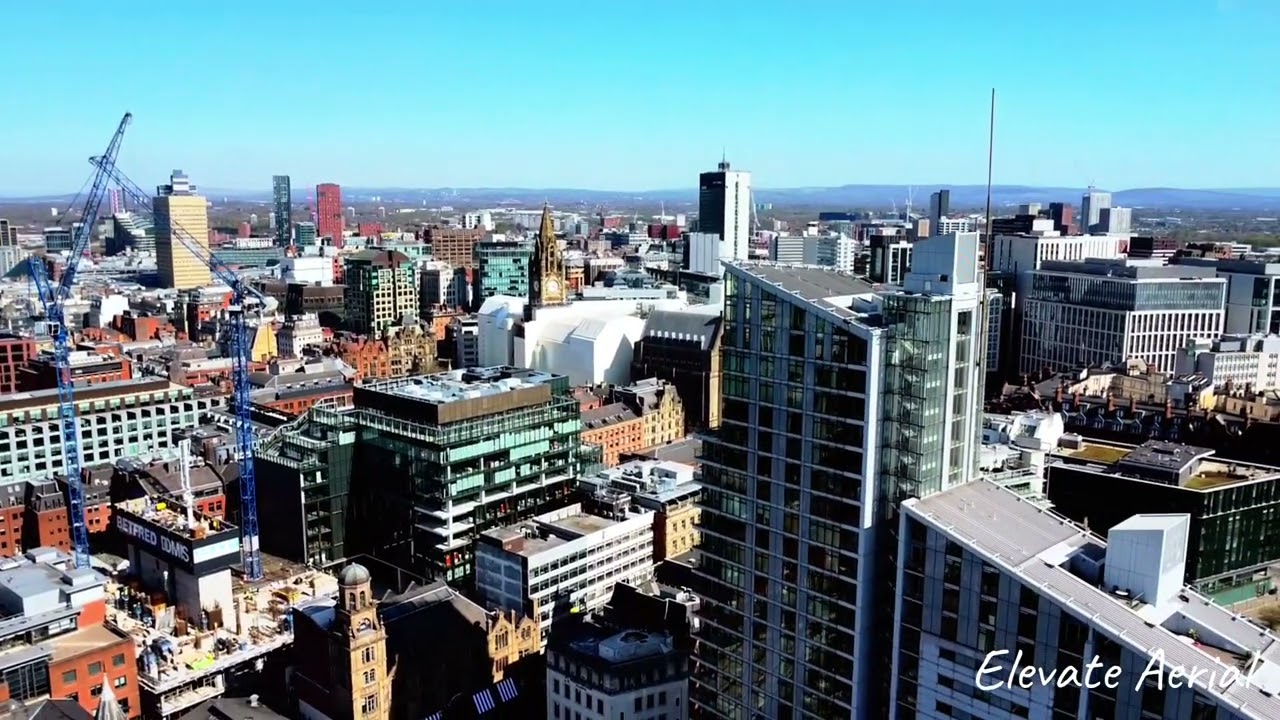 Deansgate Manchester Skyline - Drone Flight 2.7k/QHD+ #drone #manchester #deansgate
