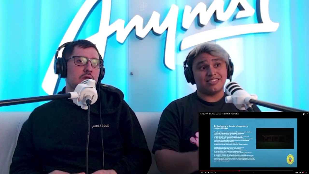 [Reacción] BAD BUNNY - DtMF (Visualizer) | DeBÍ TiRAR MáS FOToS | ANYMAL LIVE 🔴