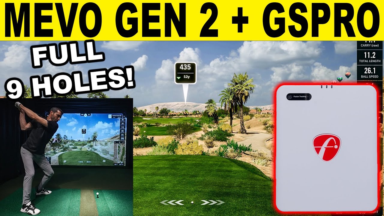 Flightscope MEVO Gen 2: обзор 9 лунок с программным обеспечением для гольф-симулятора GSPRO!