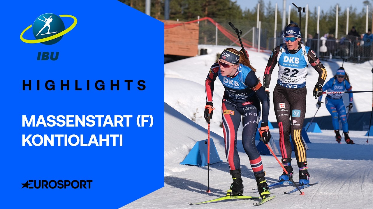 Fichtner feiert Top-Resultat in Kontiolahti | Highlights deutsch | Frauen | Biathlon Massenstart