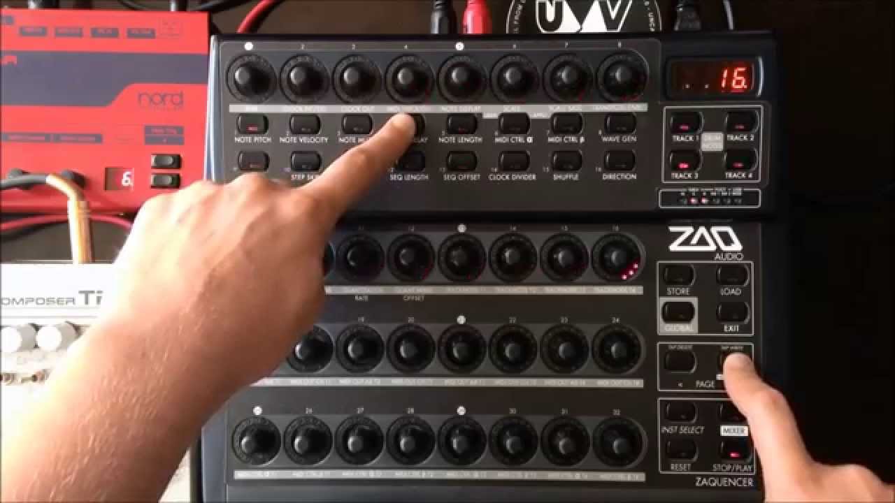 Jacob Korn jamming on the Zaquencer  - standalone MIDI Step Sequencer