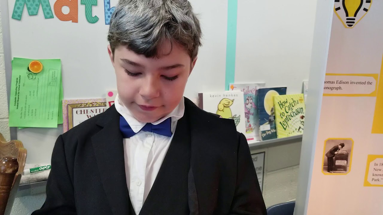 2nd Grade Wax Museum Project- Thomas Edison