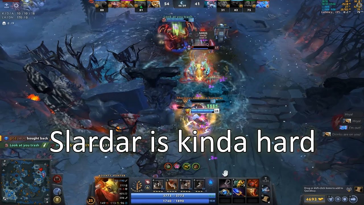 Bounty Hunter hard support with juggernaut safelane, 7.39b Dota 2 Gameplay 25