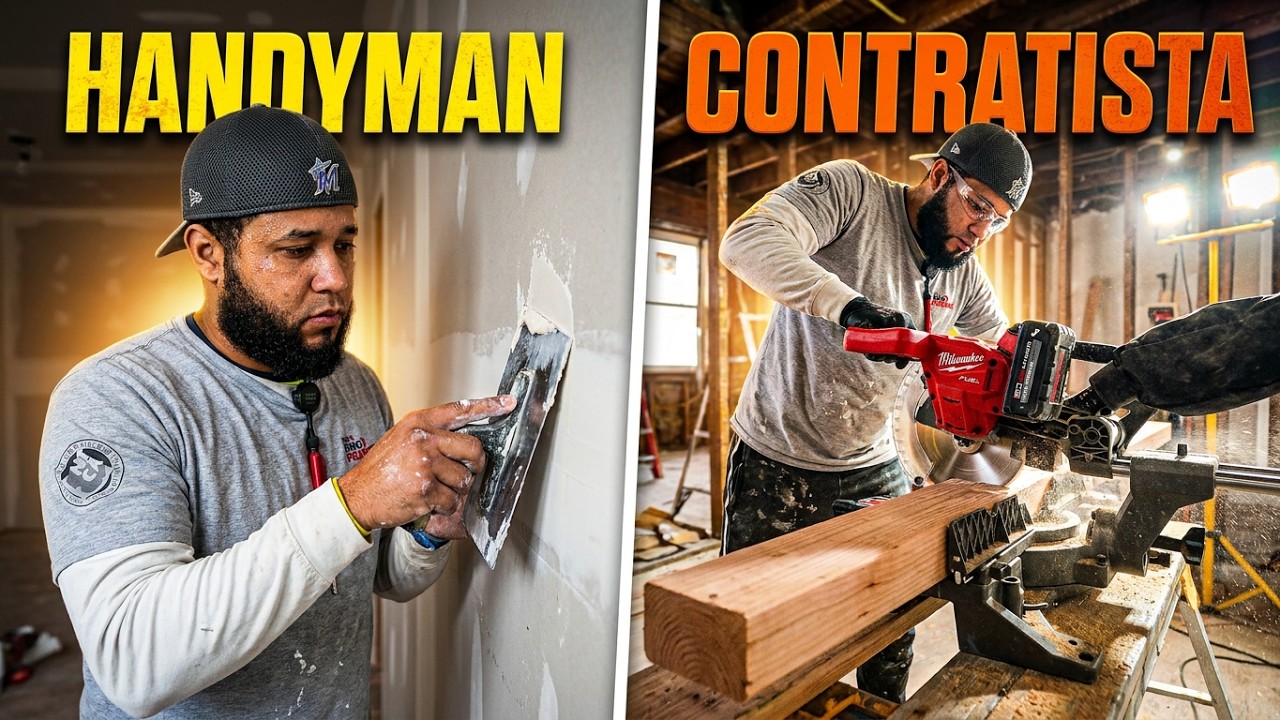 Asi es el trabajo de CONSTRUCCIÓN en ESTADOS UNIDOS 🇺🇸 HANDY MAN