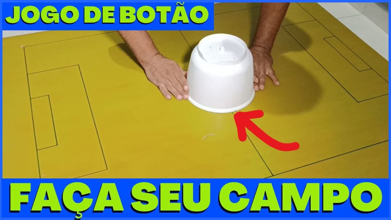 COMO FAZER UM CAMPO DE FUTEBOL DE BOTÃO PASSO A PASSO SIMPLES E DIVERTIDO