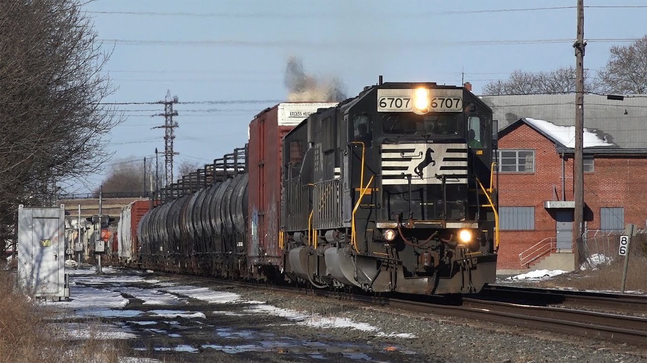 Trains on the Norfolk Southern Harrisburg Line Spring 2018
