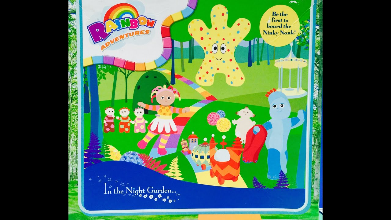 Rainbow Adventures IN THE NIGHT GARDEN Rare Board Game