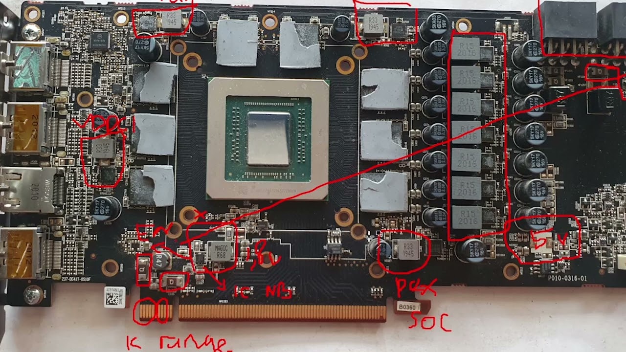 SAPPHIRE PULSE 5700XT NOT DETECTED, NO DISPLAY, FAN TIDAK BERPUTAR | PCB ANALISIS