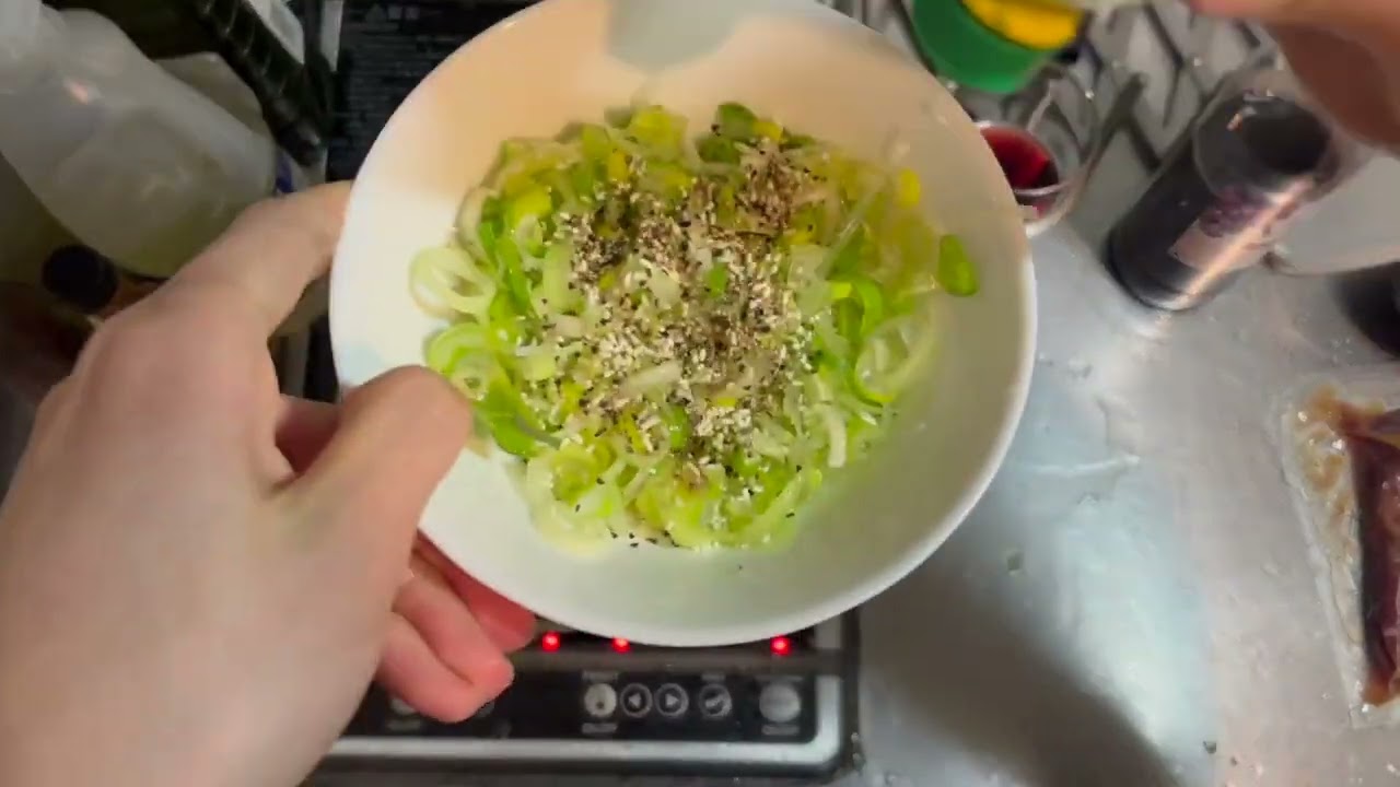 【漢の極クッキング其の二】 ハンバーネギ塩牛タング