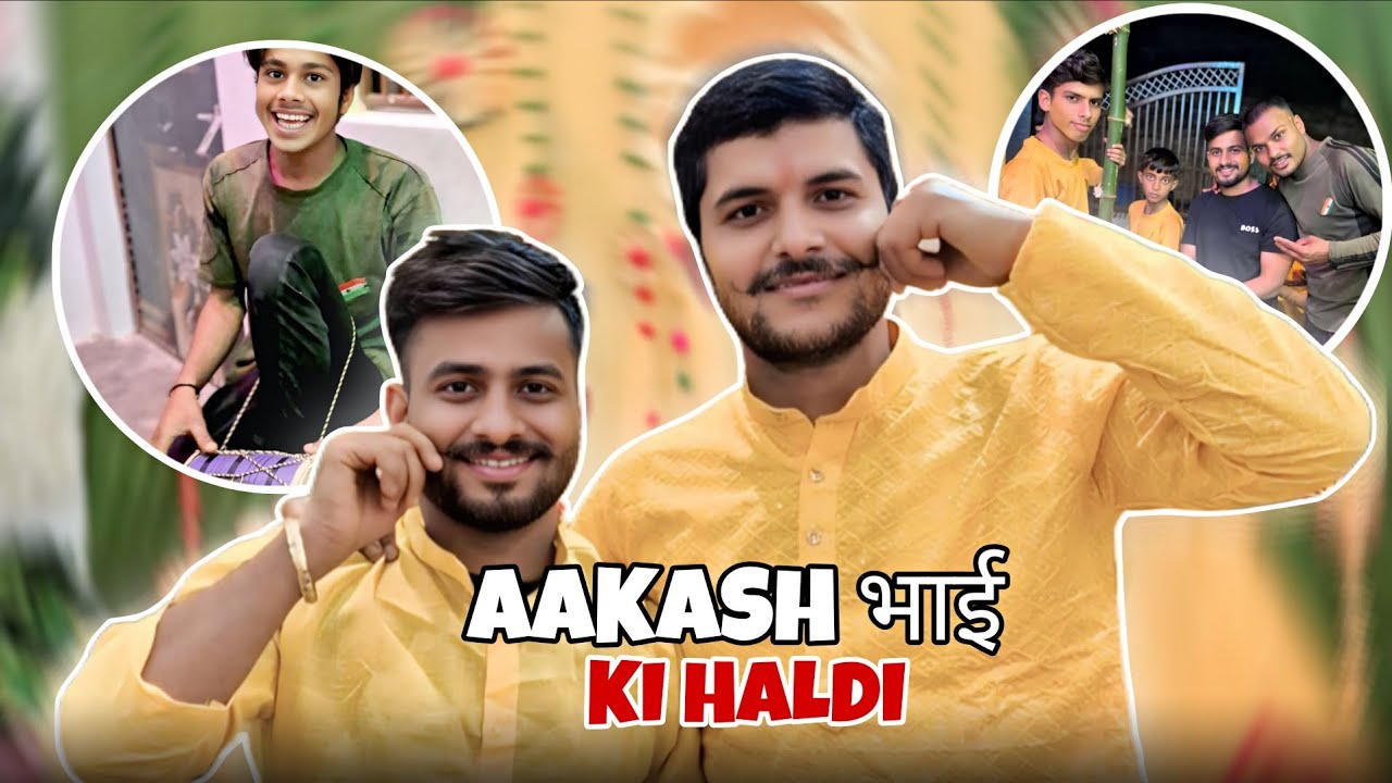 UP Wali Haldi Ka Dhamaka! 💛 Aakash Bhai Chadh Gaya Rang! | Angeshwar Yadav Vlogs 