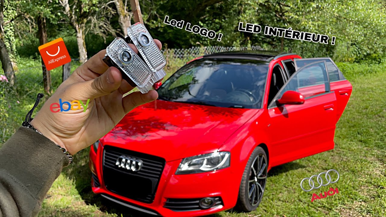 Intérieur LED / Projecteur de porte Sigle Audi sur ma Audi A3 8P Sportback ( AliExpress eBay )