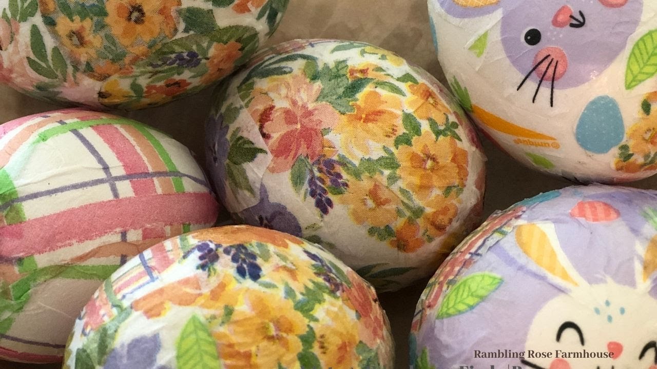 Как сделать пасхальные яйца в технике декупажа