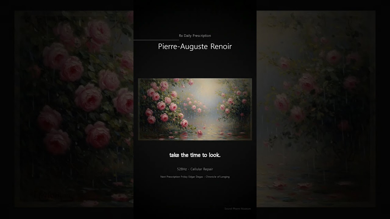 [Deep Sleep] Renoir's Rainy Garden: Healing Whispers in 528Hz ☔ | Miracle Frequency
