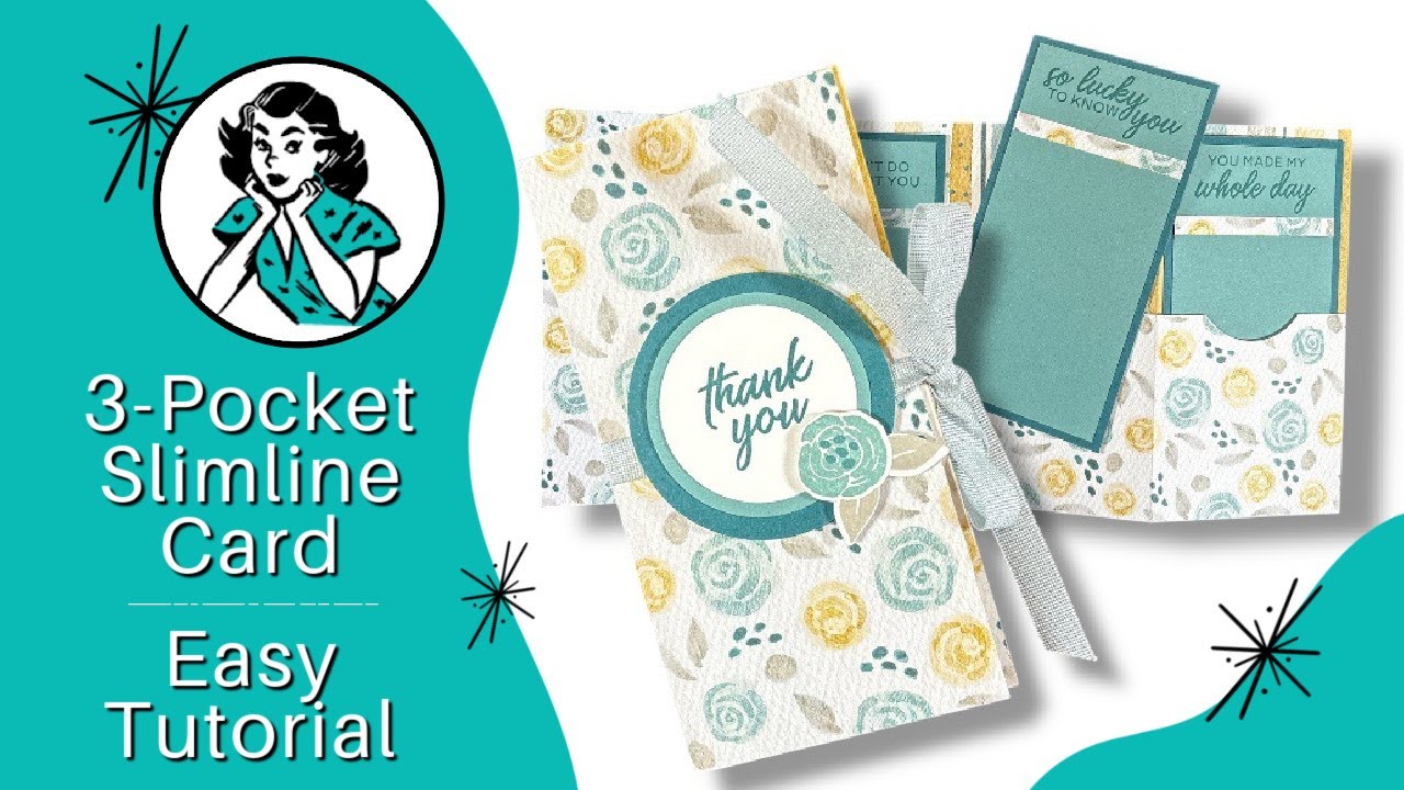 🔴  3-Pocket Slimline Card: Easy Tutorial for This Hot Trend