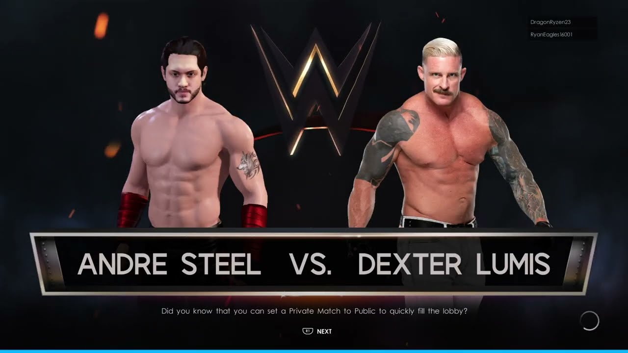 #WWE2K ONLINE ANDRE STEEL VS DEXTER LUMIS [5 MINUTE CHALLENGE]