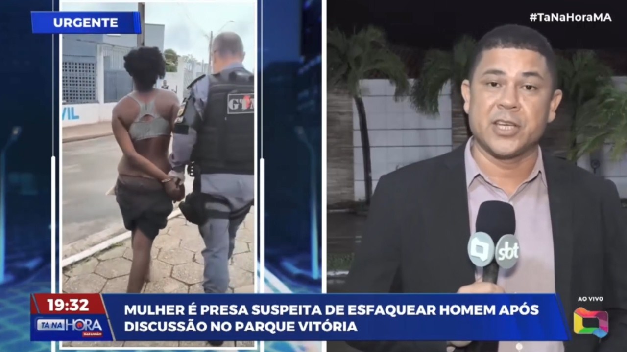 Mulher é presa suspeita de esfaquear homem após discussão no Parque Vitória, em São Luís MA.