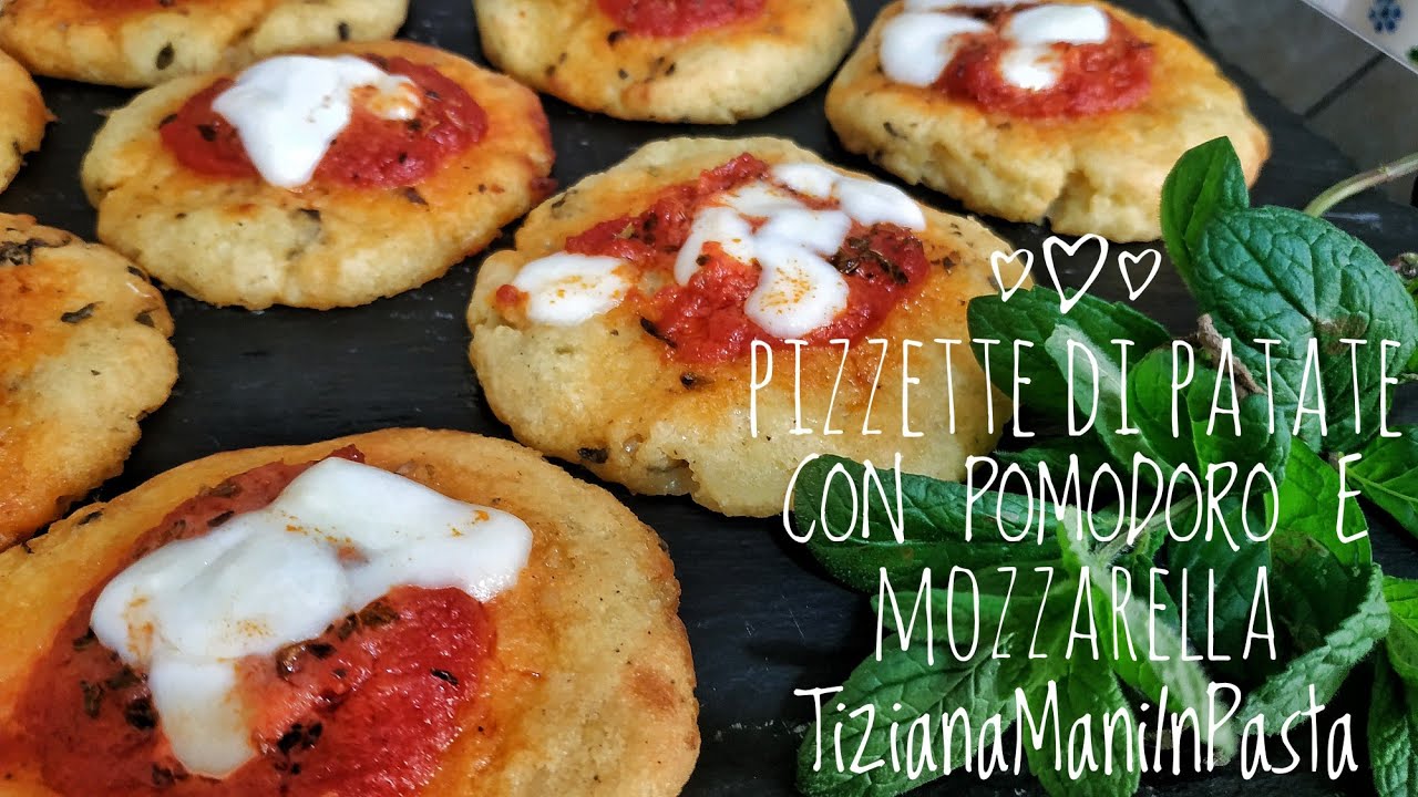 PIZZETTE DI PATATE AL FORNO CON POMODORO E MOZZARELLA