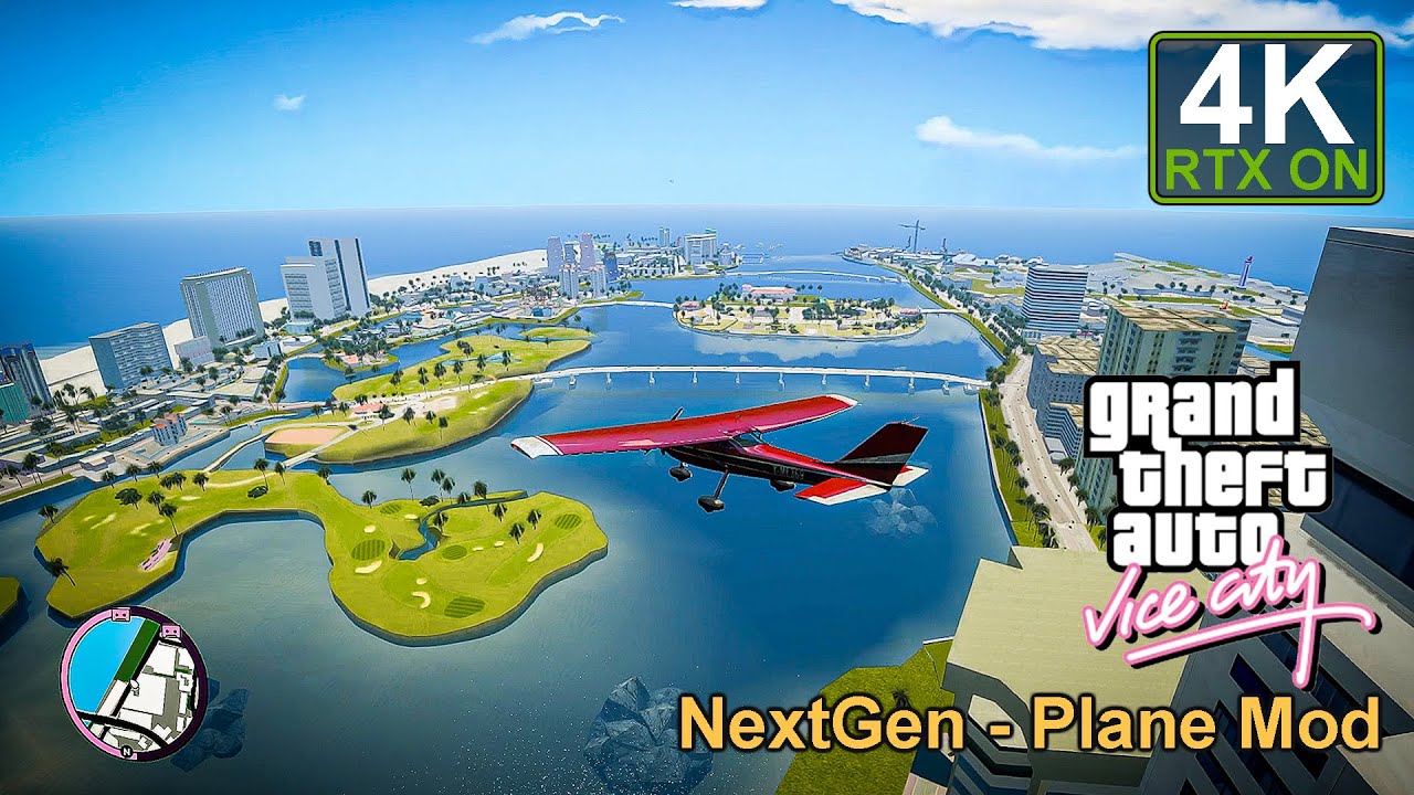 2025 GTA VICE CITY - PLANE TEST MOD AND FREE ROAM - NEXTGEN INCREDIBLE GRAPHICS [4K RTX ON]