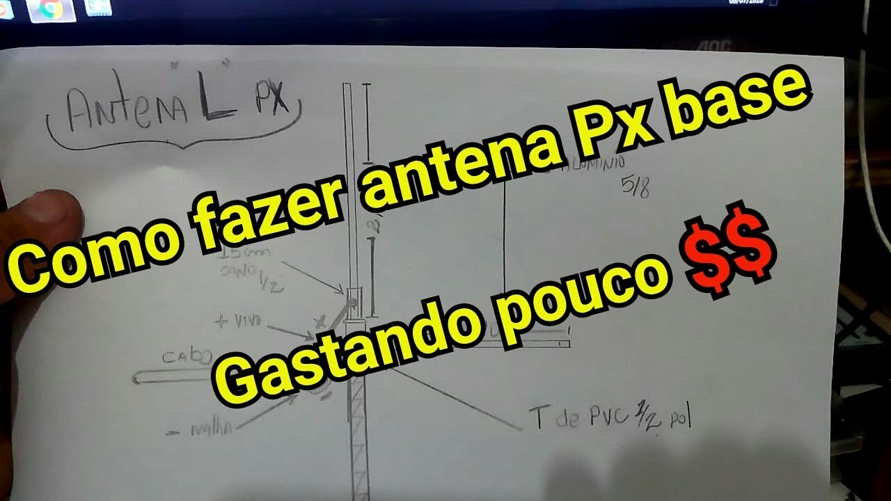 COMO FAZER ANTENA PX BASE , GASTANDO POUCO !