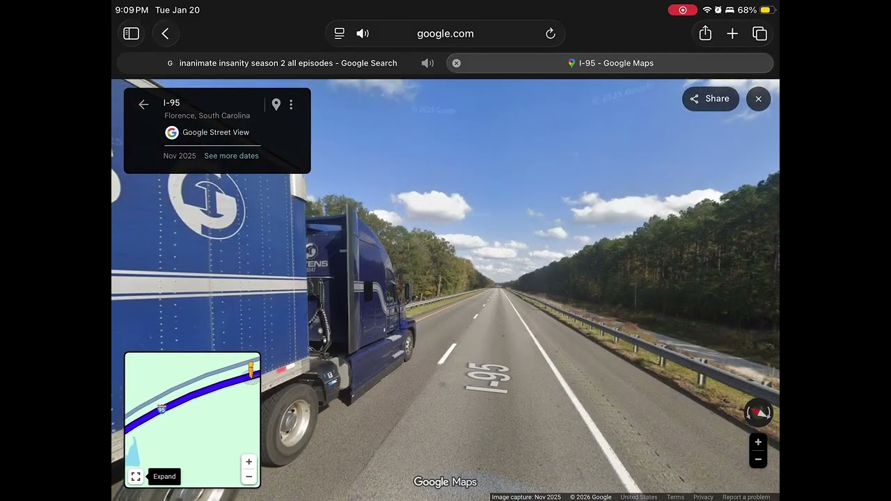Driving from Florence, South Carolina to Raleigh, North Carolina (MUTED)