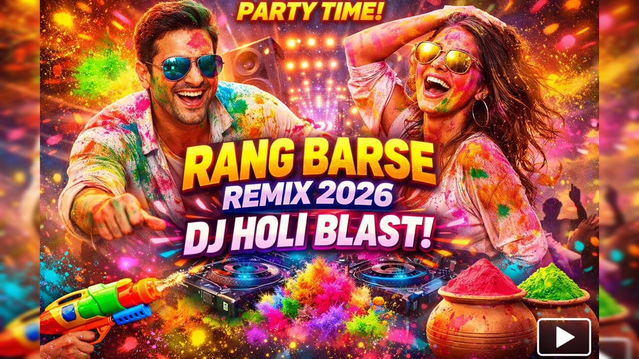 DJ Holi Remix 2026 💥 Rang Barse Party Mix | Holi Special Dance Song ll New Song ll Holi Special 