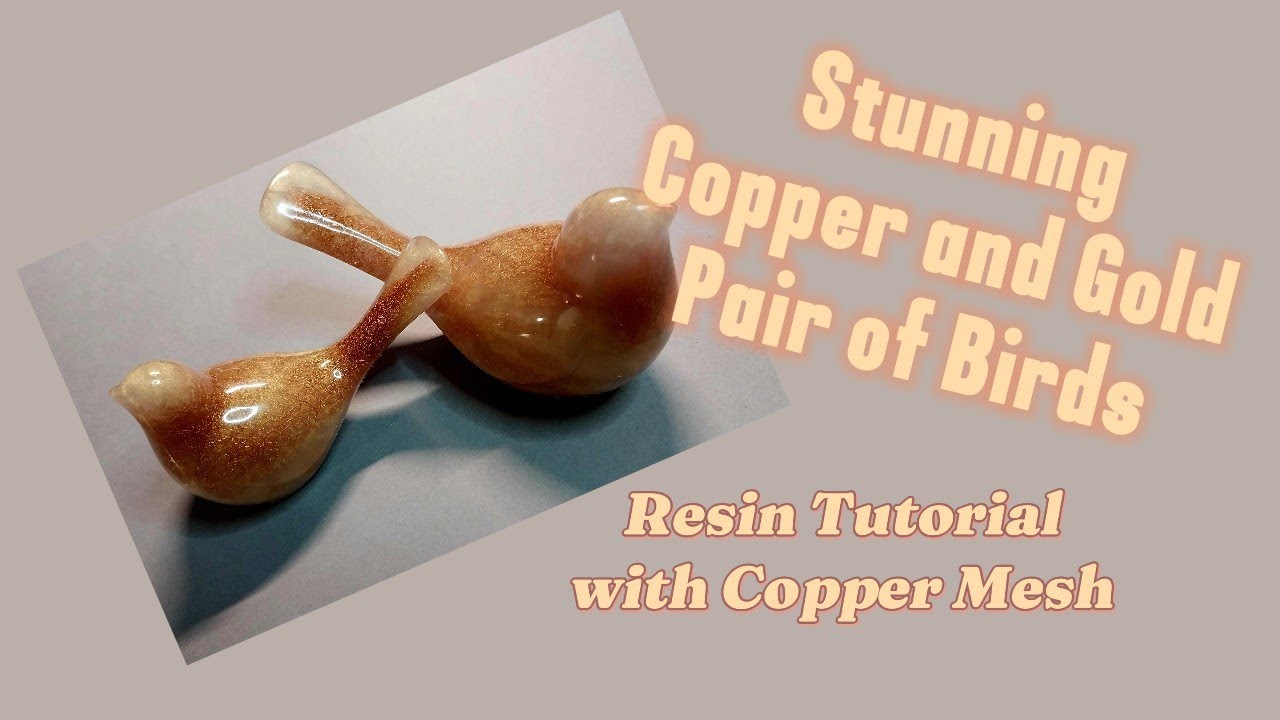 STUNNING Gold and Copper Bird Resin Tutorial ft. @Bond Craftor Epoxy