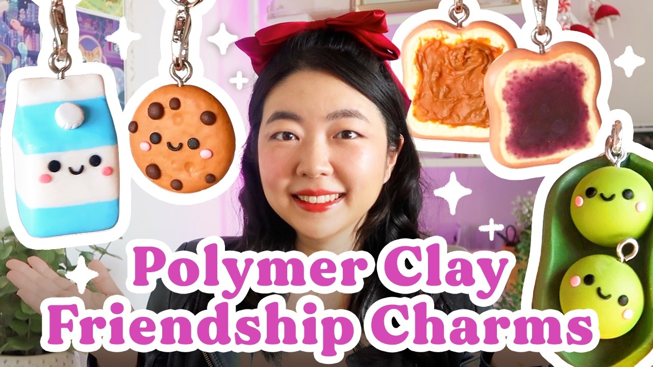 ⭐️ How to Make Clay Friendship Charms ⭐️ DIY Polymer Clay