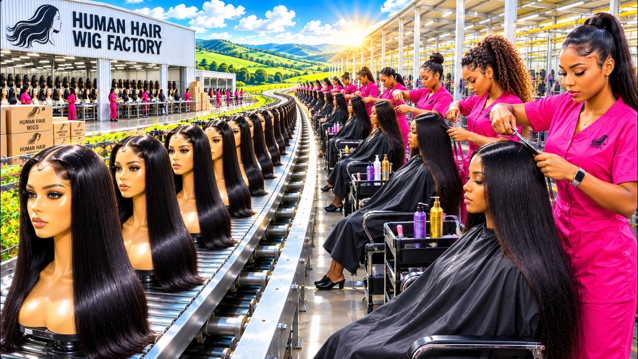 How Human Hair Is Transformed Into $1,000 Luxury Wigs | Inside a Wig Factory