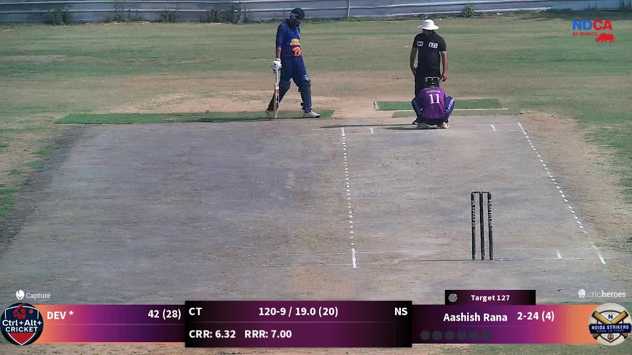Noida Strikers vs Ctrl+Alt+Cricket live cricket match | 28-Feb-26 07:46 AM 20 live - NPL BY RHINOS