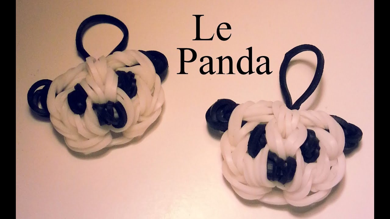 Comment faire un Panda avec des élastiques sans machine