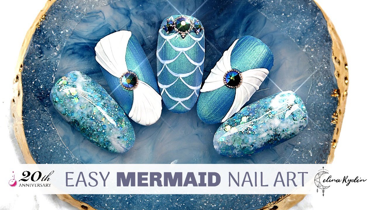 NAIL TUTORIAL | EASY MERMAID NAIL ART DESIGN | LIGHT ELEGANCE 