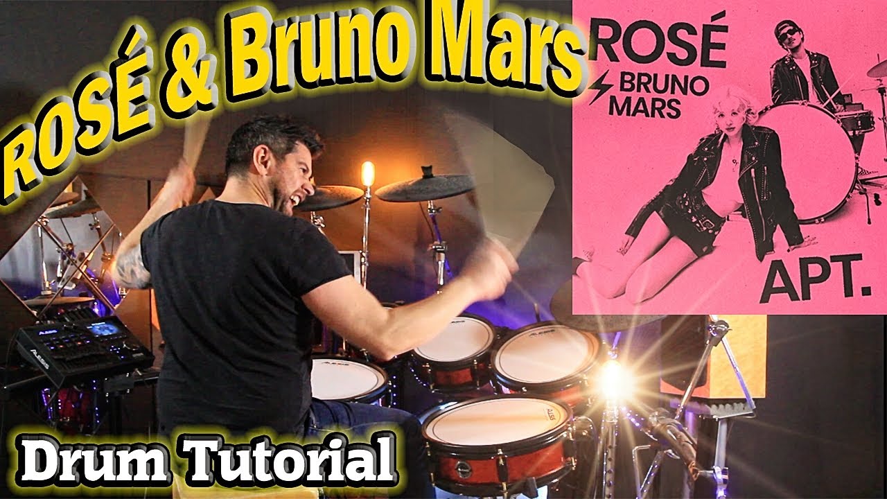 APT - ROSÉ Bruno Mars Drum Tutorial Lesson