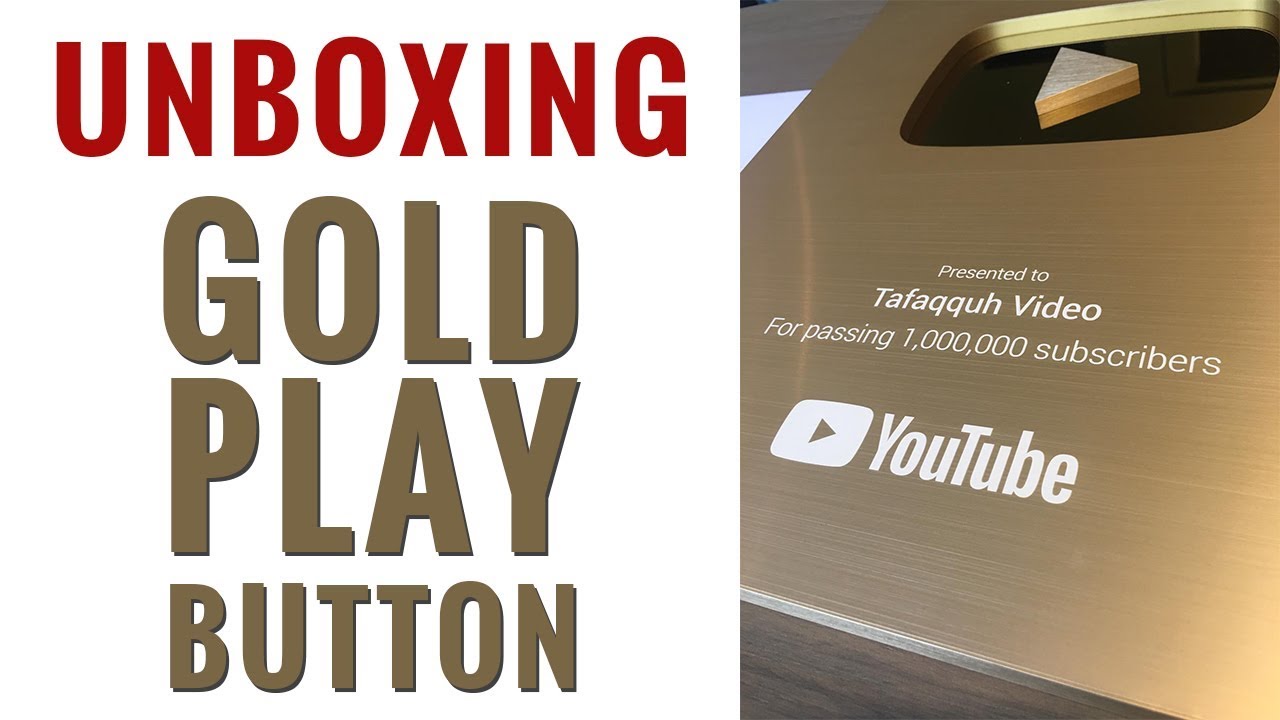 UNBOXING GOLD PLAY BUTTON | 1 JUTA SUBCRIBER TAFAQQUH VIDEO | #YouTubeCreatorAwards