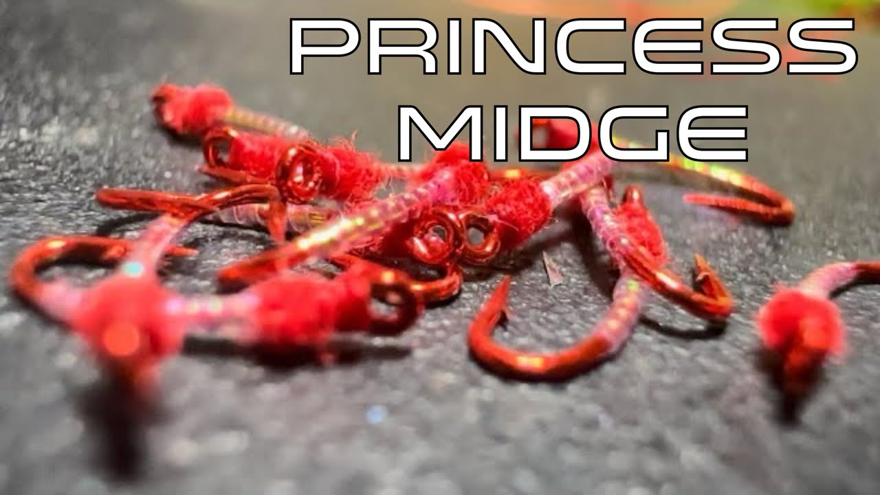 EASY attractor pattern for trout — Princess Midge — Fly Tying Tutorial