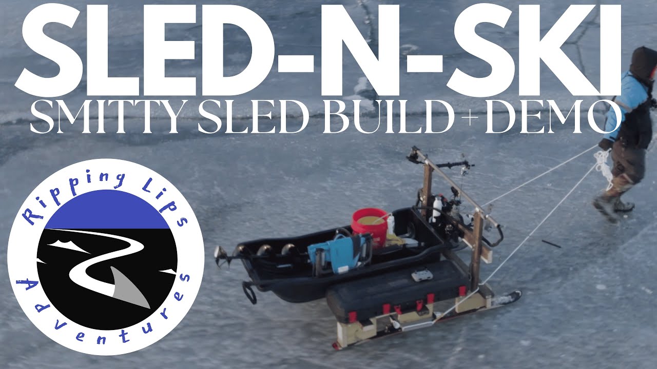 Smitty Sled-N-Ski - DYI FULL BUILD + FISHING DEMO