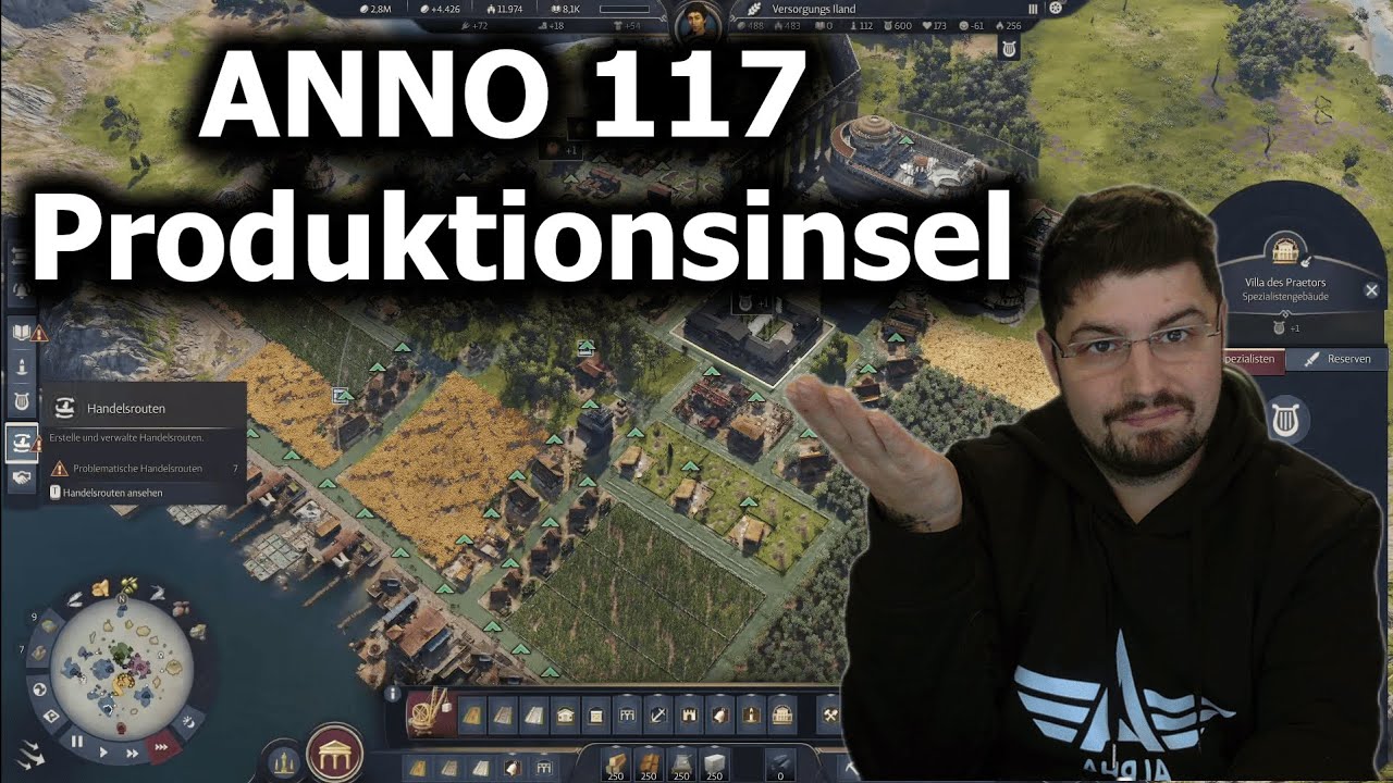 So baut ihr effizient eure Produktionsinsel in Anno 117. Pax Romana