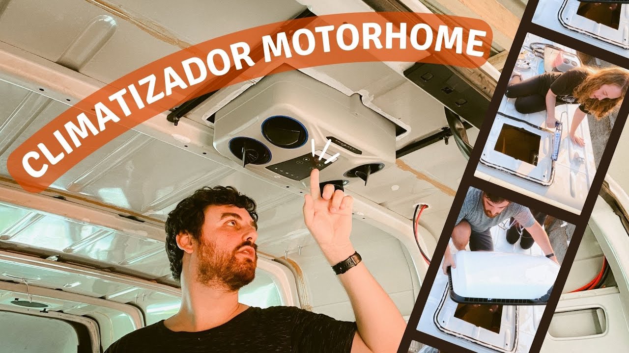 Ep.04 | Como INSTALAR CLIMATIZADOR resfriar série 8 no MOTORHOME | Passo a passo
