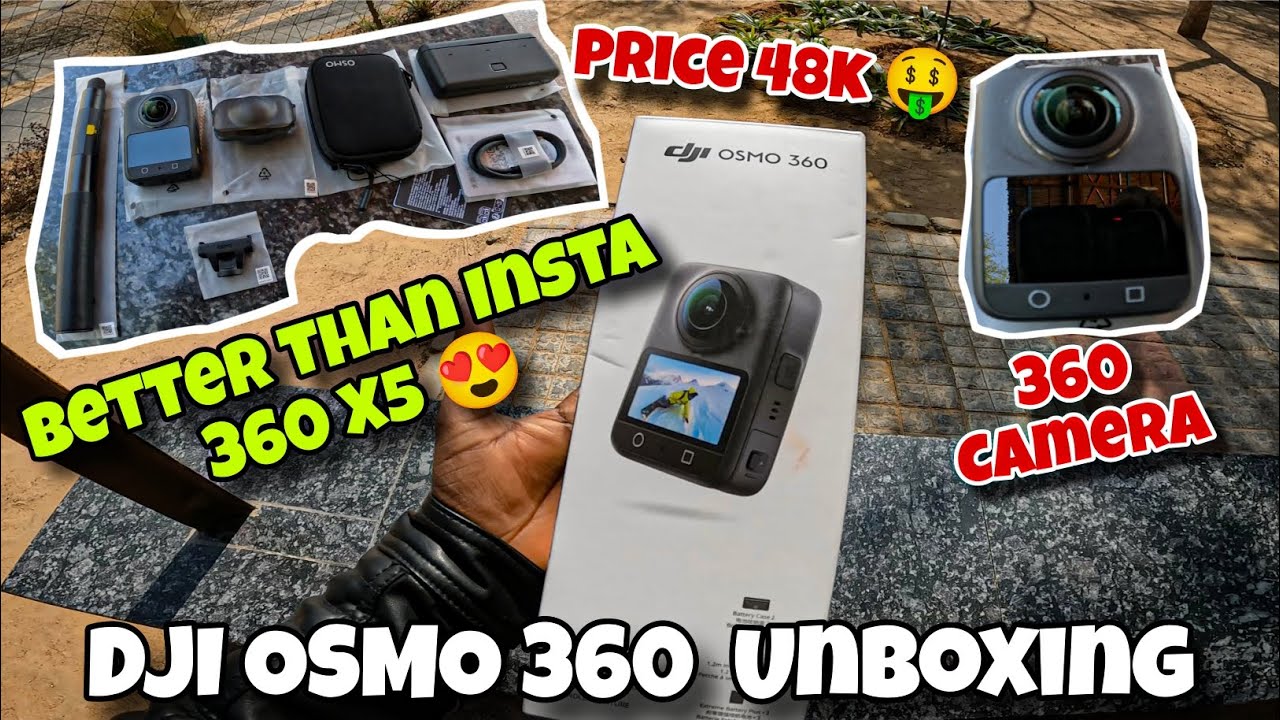 DJI OSMO 360 Camera Unboxing 😍 | Adventure combo | Better than Insta 360.