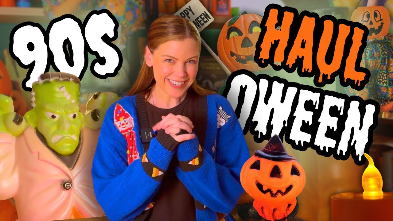 My VINTAGE 90s Halloween Haul 🎃🍂✨