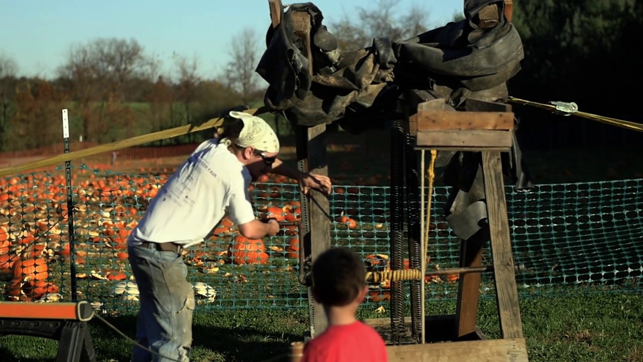 Pumpkin Chunkin at Clark's Elioak Farm