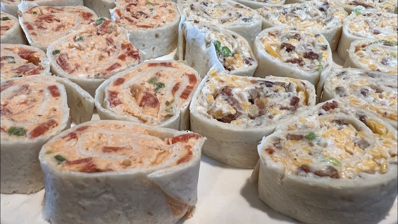 Пицца-вертушки и вертушки с беконом и чеддером