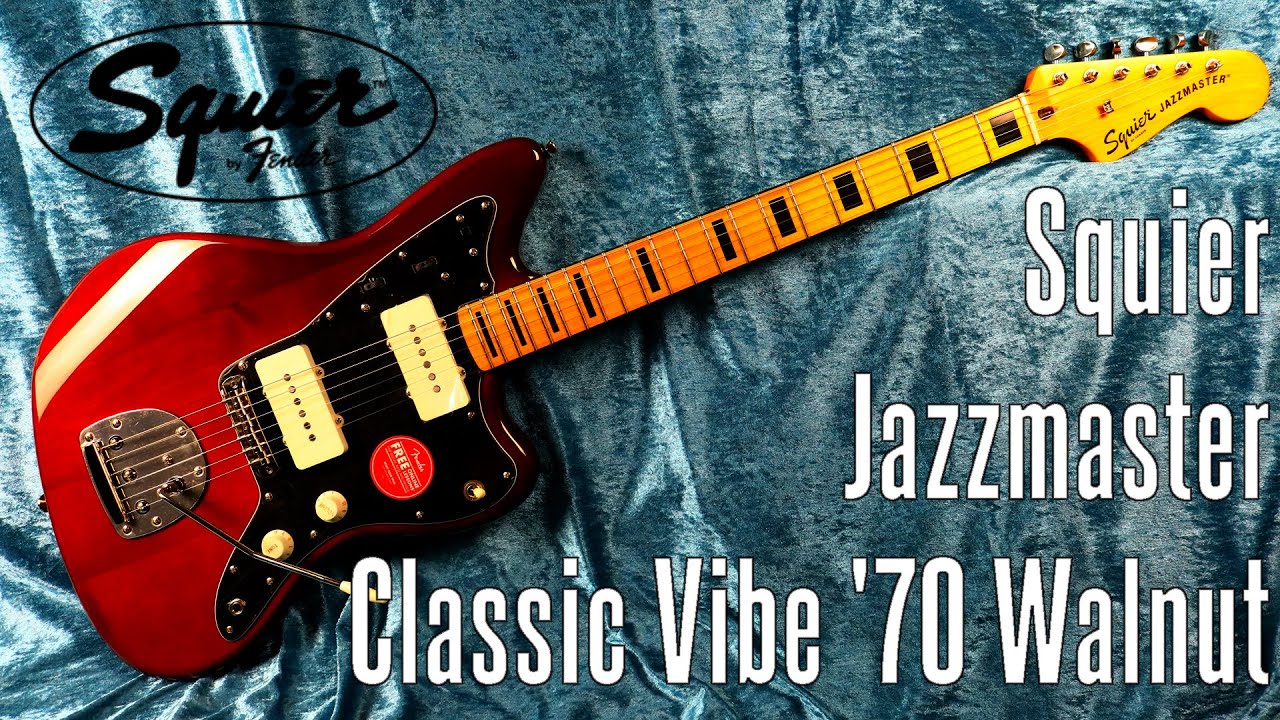 Squier Jazzmaster Classic Vibe '70s Walnut - świetnie pracuje gałka Volume - FOG