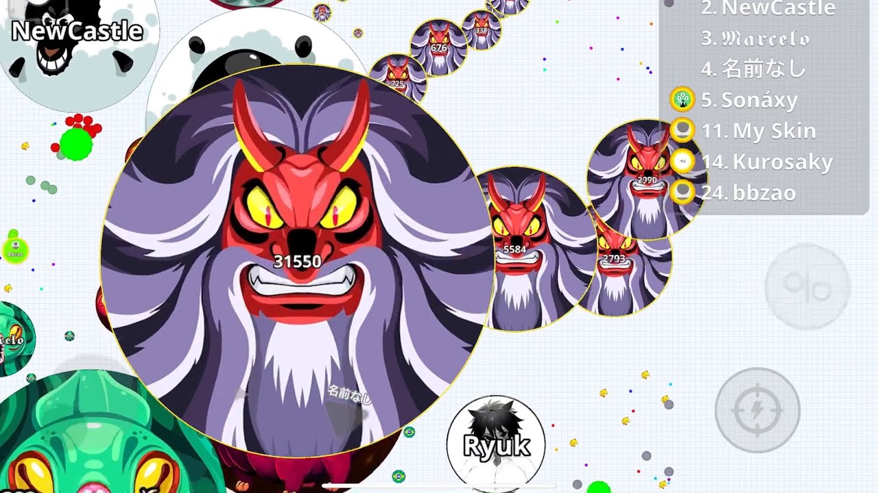 【Agario Mobile】野蛮なプレイヤーへの復讐 BOTS