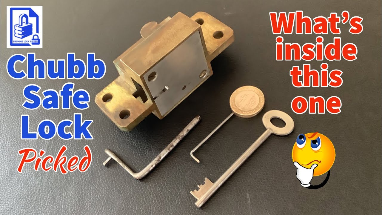 814. Chubb London safe lock with 6 levers picked - Not much of a fighter so whats inside this one 🤔