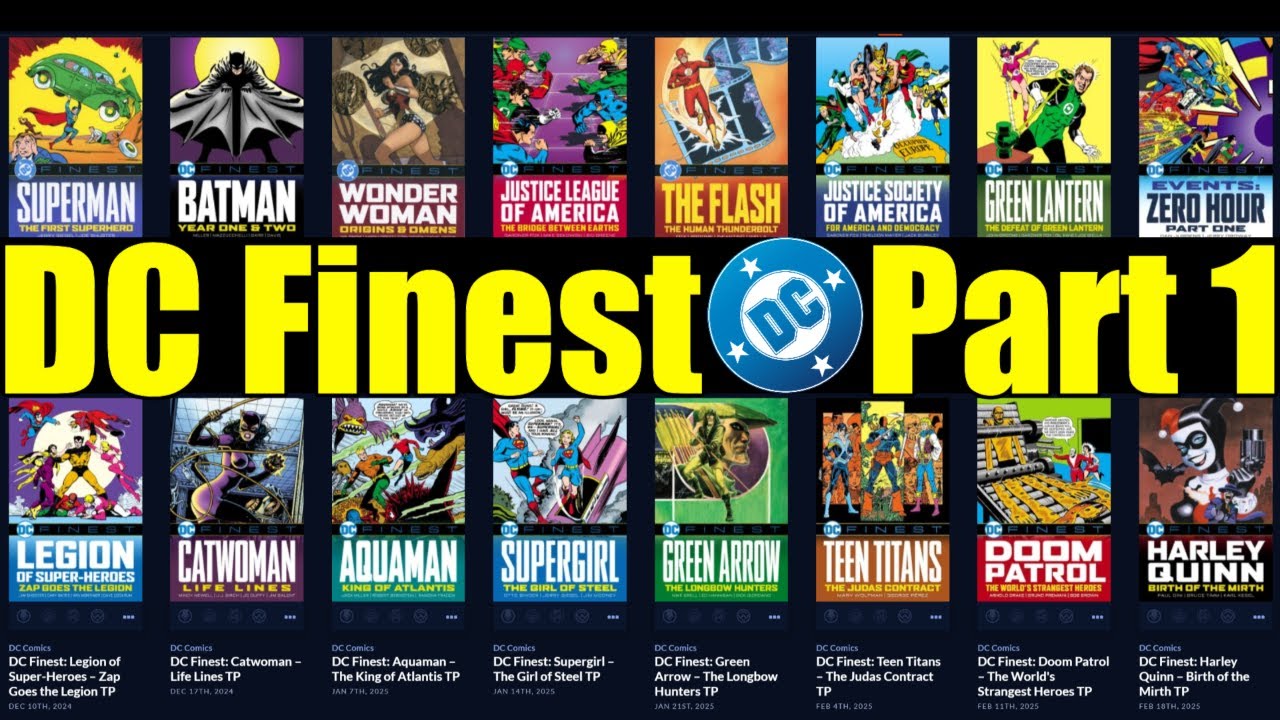DC FINEST Graphic NOVELS - Part 1 - First RELEASES + A LOOK Ahead - BATMAN - Flash - SUPERMAN