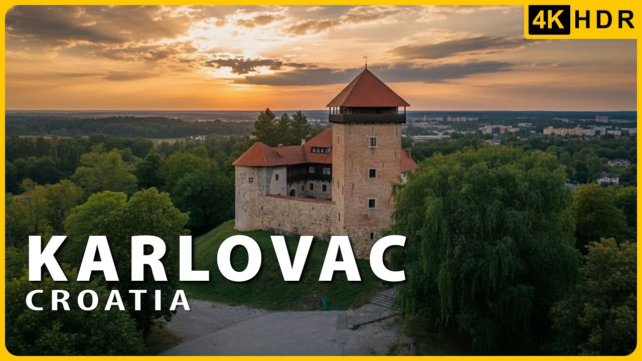 Karlovac 🇭🇷 - Dubovac piesza wycieczka: Od średniowiecznego zamku do widok&oacute;w nad rzeką