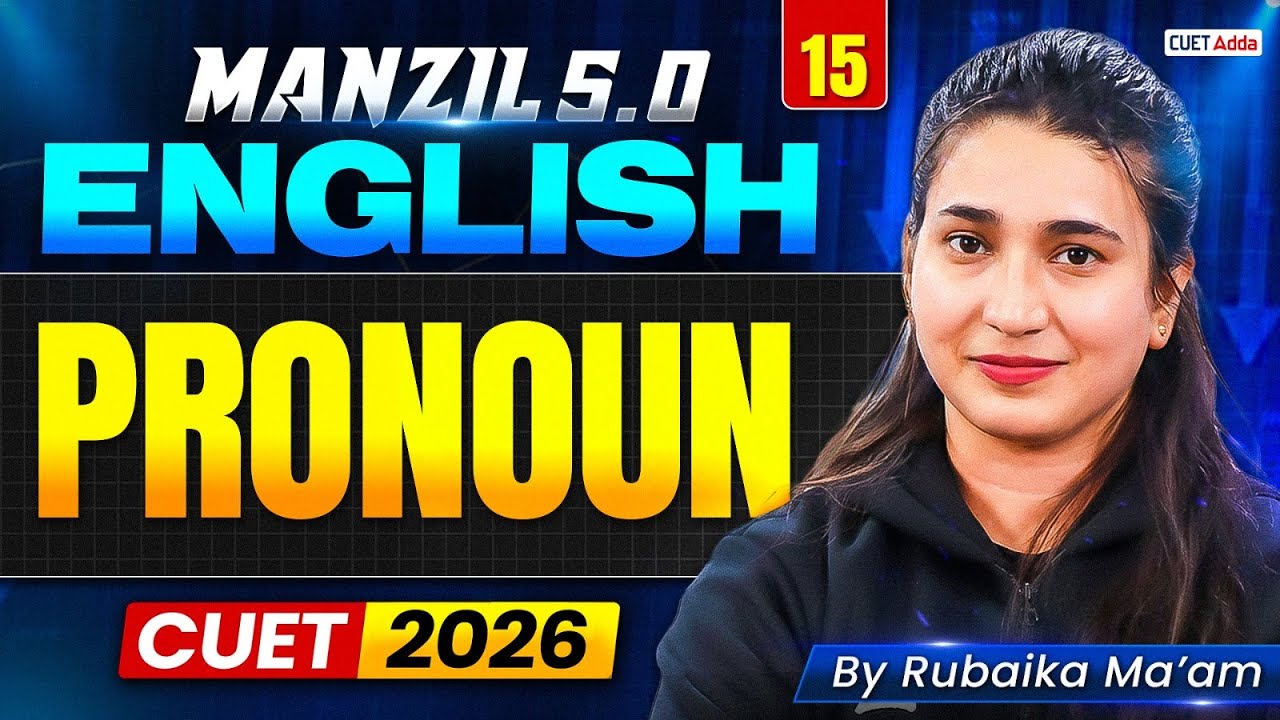 CUET 2026 English | Pronoun in One Shot | Manzil 5.0