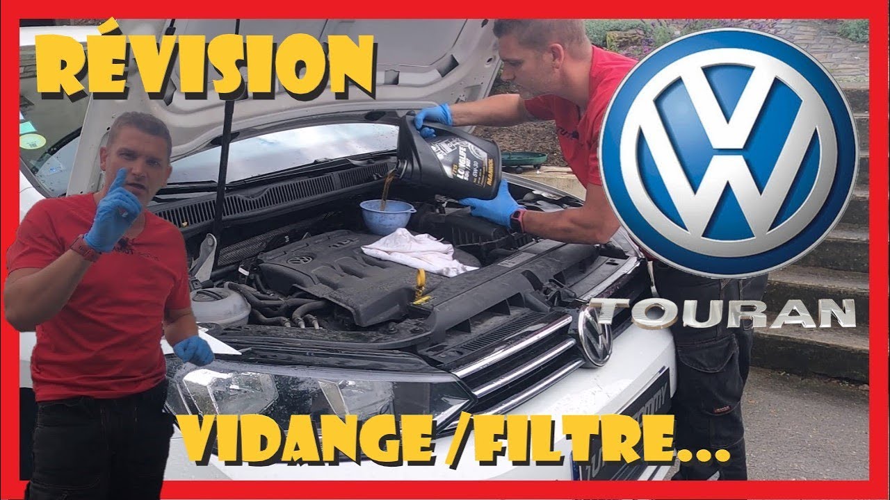 VW Touran 1.6 TDI 115 : Vidange huile & filtres facilement ✅