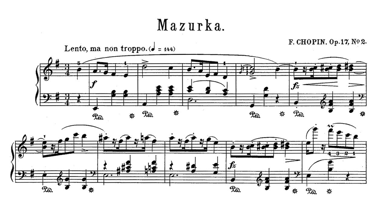 Chopin: Mazurka in E minor Op. 17 No. 2 - Jan Ekier, 1987